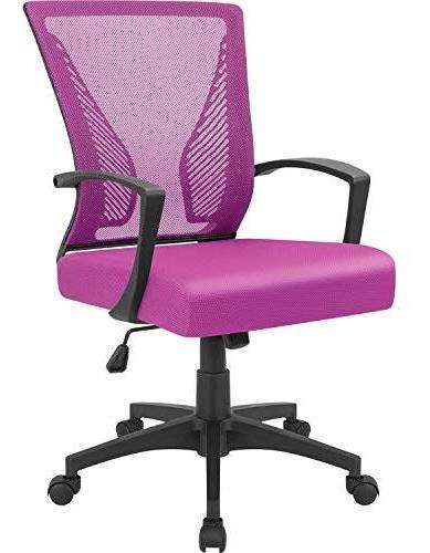 Silla De Oficina De Furmax Mid Back Swivel Lumbar Yq41 8