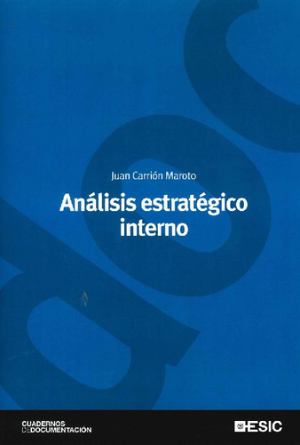 Libro Análisis Estratégico Interno De Juan Carrion Maroto