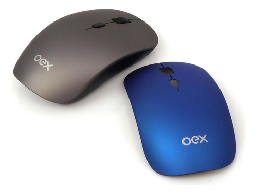 Mouse Wireless 1600 Dpi Oex Coat Capa Extra Ms405 Cor Cinza