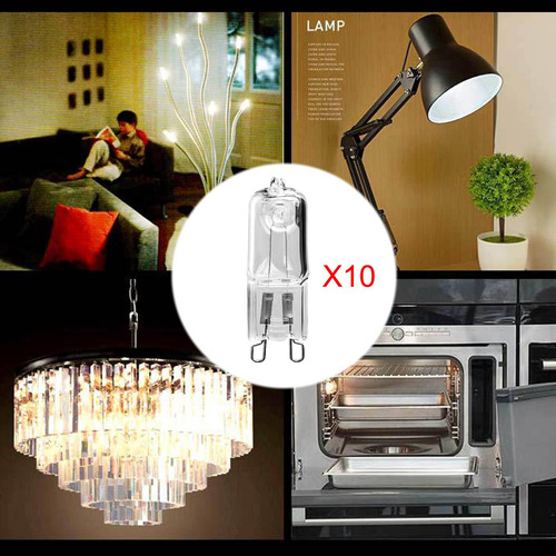 2 X 10 Uds. Lámparas Halógenas De 28w Bombillas G9