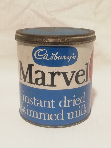 Lata Litografiada Leche Instantanea Marvel, Cadbury England