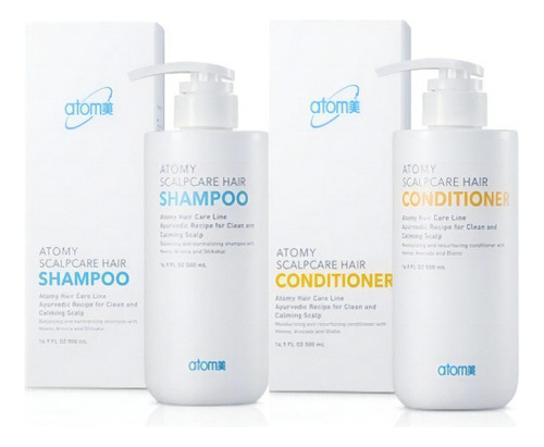 Atomy Scalpcare Shampoo + Acondicionador Cuero Cabelludo Paq