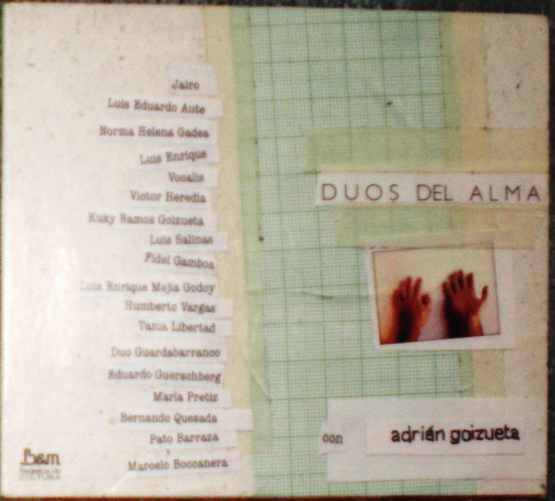 Adrian Goizueta - Duos Del Alma (2005) Cd Promo Ex 