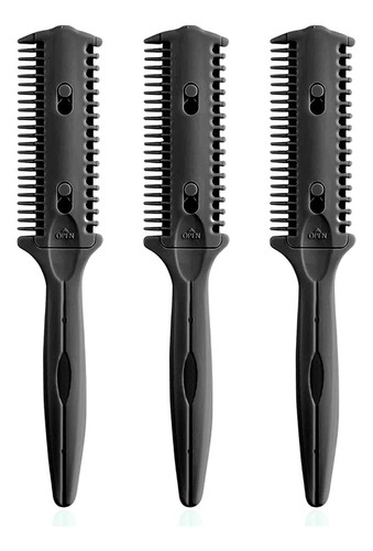 3 Pack Haircut Razor Comb Double Sided Razor, Styling R...