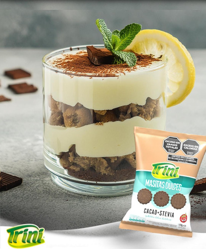 Galletitas Masitas De Chocolate Stevia Trini 120g Sin Tacc