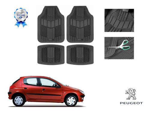 Tapetes 4pz Economico Ligero Peugeot 206 2000 A 2009