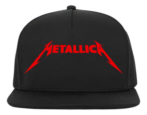 Gorra Plana Metallica Rock Snapback Reflective