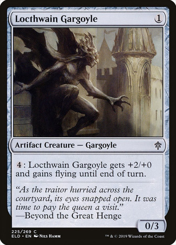 Carta Magic Locthwain Gargoyle Throne Of Eldraine Mtg