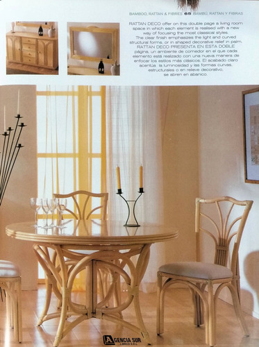 Muebles De Bambú, Rattan, Mimbre, Caña, Junco Y Fibras