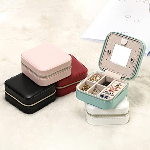 Estuche Portátil Para Joyas Con Espejo