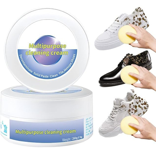 Shoelada Limpiador De Tenis 2pcs, Crema De Limpieza Para