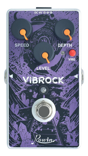 Rowin Re-02 Vibrock Chorus Vibrato Pedal De Efectos De Guita