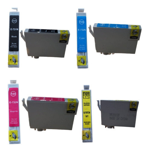 Kit 10 Cartuchos Compatíveis 73 12ml Impressora Tx220 Tx200