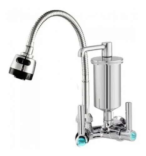 Torneira Gourmet Cozinha Com Filtro Metal De Parede
