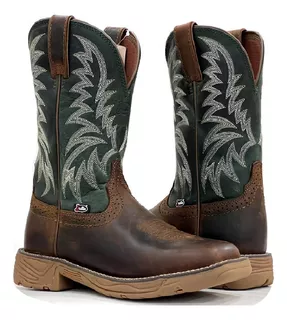 Bota Justin Importada Pecan/verde Se7401