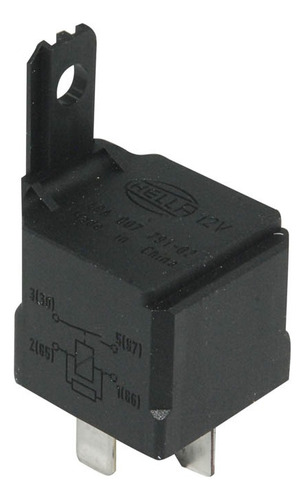 Relevador Universal Hella 4 Terminales C/ Soporte Y Resitor
