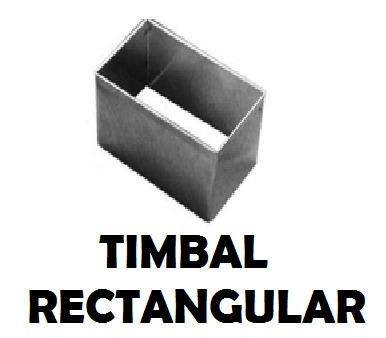 Imagen 1 de 4 de Kit Timbal Con Forma Rectangular X 12 Unidades /cod.526/27