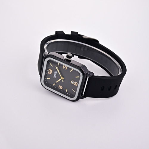 Reloj Zoea Ez8049-h Negro Cuarzo Resistente Al Agua