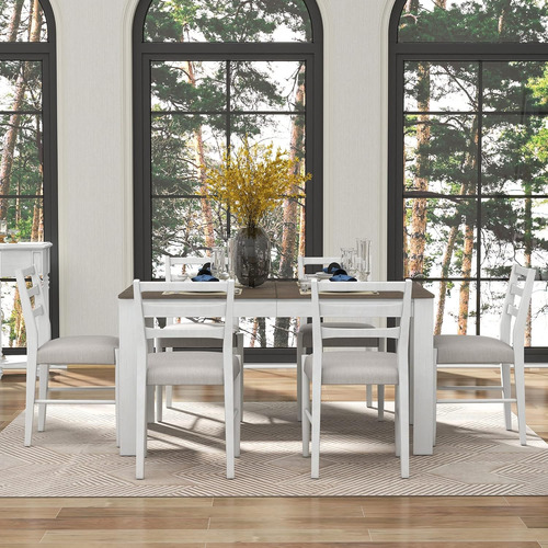 Mesa Extensible Multifuncional De Madera Con Hojas 12 Pulgad