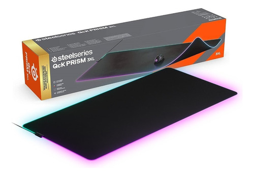 Pad Mouse Steelseries Qck Prism 3xl Rgb Color Negro