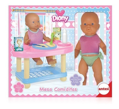 Bebote Diony Con Silla De Comer+ Mesa De Muñecas 4610 Antex