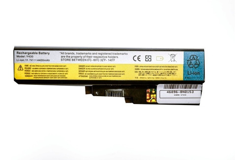 Bateria Lenovo Ideapad Y430 V450 Negro 4400 Mah