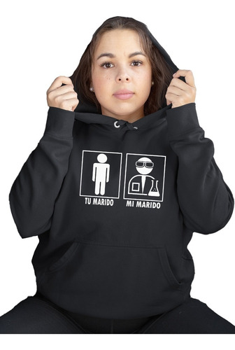 Alfa Sudadera Mujer Cientifica Talla 2xl Mi Marido