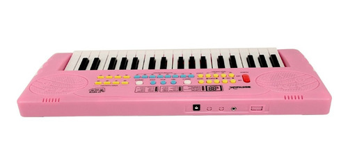 Imagen 6 de 10 de Teclado Órgano Music Rosa Micrófono 37teclas 8tonos Bd37172r