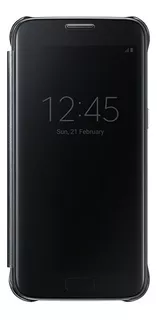 Funda Galaxy S7 S View Flip Cover Samsung 100% Original Negro