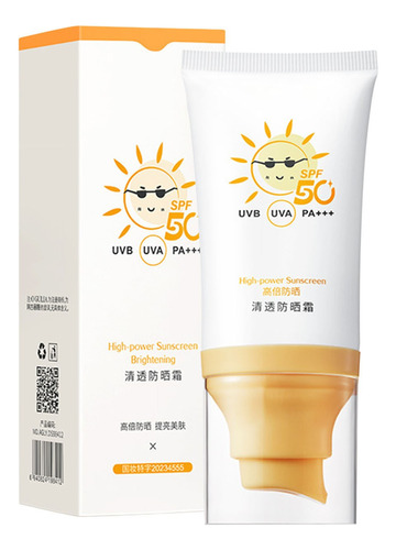 Crema De Protección Solar Transparente A Spf50+, 40 G, Absor