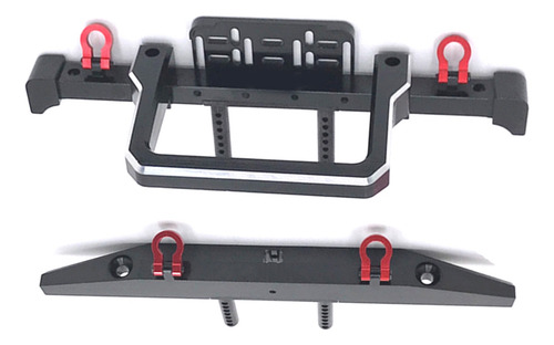 Parachoques Delantero Trasero De Metal Para 1/10 Rc Crawler