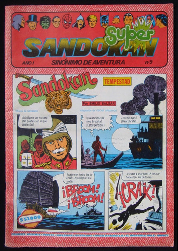 Antigua Revista Sandokán.  Año 1, Nro. 9. 1983. 39261