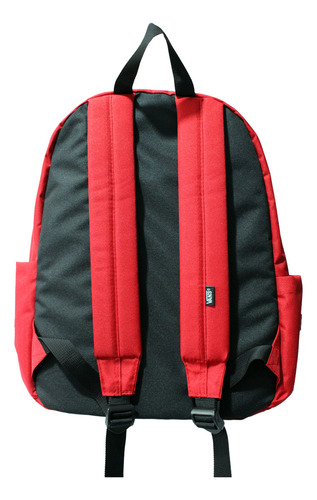 Mochila Vans Old Skool Boxed Vn0a7sch0p Color Rojo 22l Diseño De La Tela Lisa