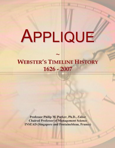 Apliques Websters Timeline Historia 1626 2007