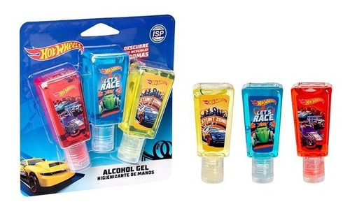 Alcohol Gel 30ml, Infantil Varios Personajes, Set De 3u