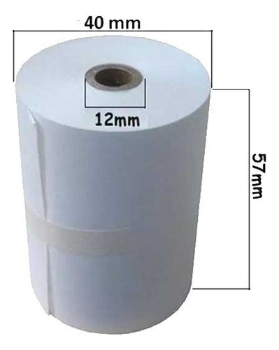 10 Rollos Térmicos 57 X40mm Caja Registradora/punto De Venta