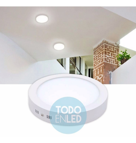 Imagen 2 de 8 de Plafón Panel Superficie Led Circular 30 Watt Luz Dia Tbcinn