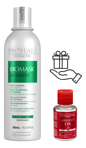 Biomask Prohall Shampoo 300ml + Brindes Exclusivos