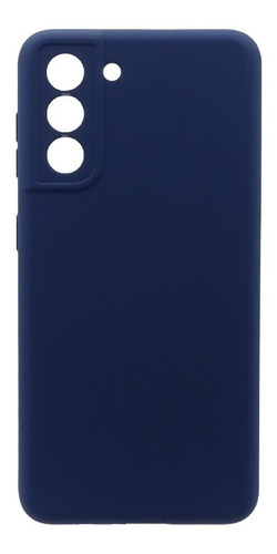 Carcasa Para Samsung Galaxy S21 Silicon Protector Cámara Color Azul Silicon Proteccion Camara