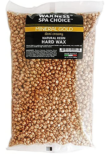 Waxness Spa Choice Mineral Gold Demi Creamy Hard Wax Beads 2