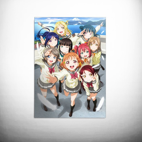 Poster Fotográfico Adesivo Anime Love Live!