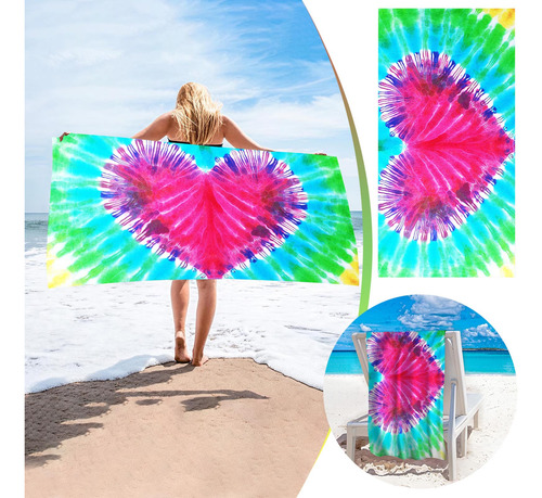 Toalla De Playa En D Con Estampado De Corbata Nueva Para Bañ
