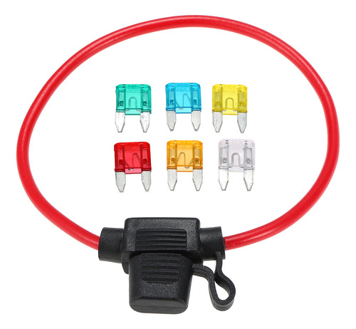 Portafusibles En Línea Para Automóviles, Minicuchillas, 12 V