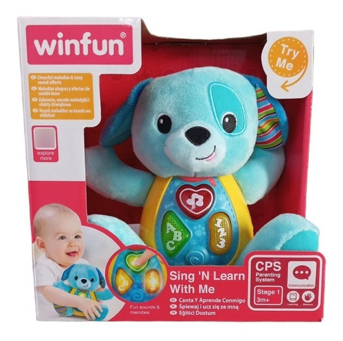 Peluche Didactico Amigo Inteligente Perro Winfun 0686