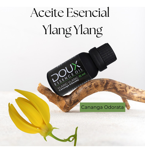 Doux Aceite Esencial De Ylang Ylang 100% Natural Y Puro 15ml