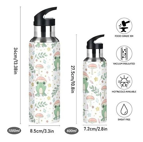 Botella De Agua De Acero Inoxidable Con Doble Pared,