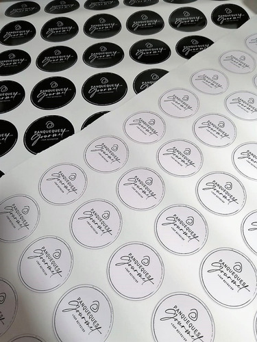 100 Etiquetas, Stickers Troqueladas Adhesivas 7cm