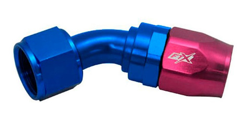 Acople Conexión 45° An12 Azul Rojo Ftx Fueltech