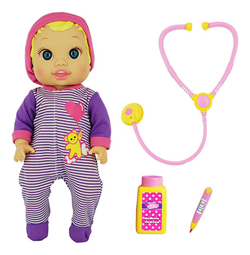 Imagen 1 de 9 de Bebe Doctor Muñeca Sonido Little Darling Pce 3494 Bigshop