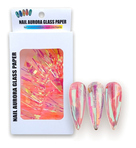 Papel Aurora Glass O Efecto Glass Para Decorar Uñas